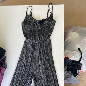 Sequin black jumpsuit